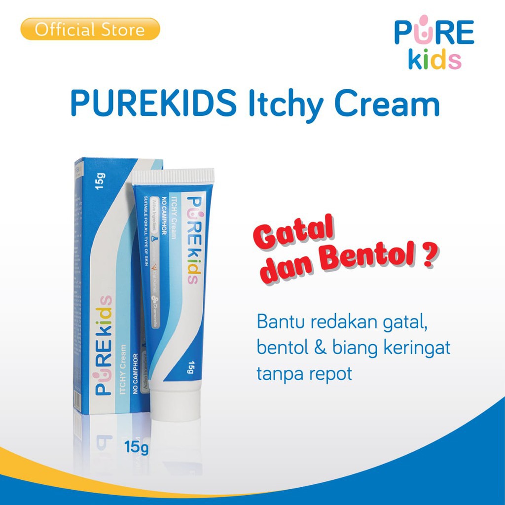 PURE KIDS ITCHY CREAM KRIM GATAL 15 GR