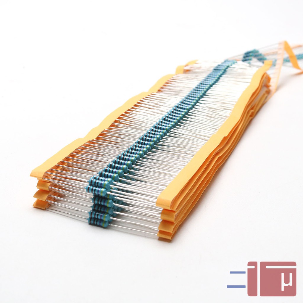 x10 Resistor 4K7 4.7K 1/2W Metal Film 1% Taiwan Kaki Tembaga