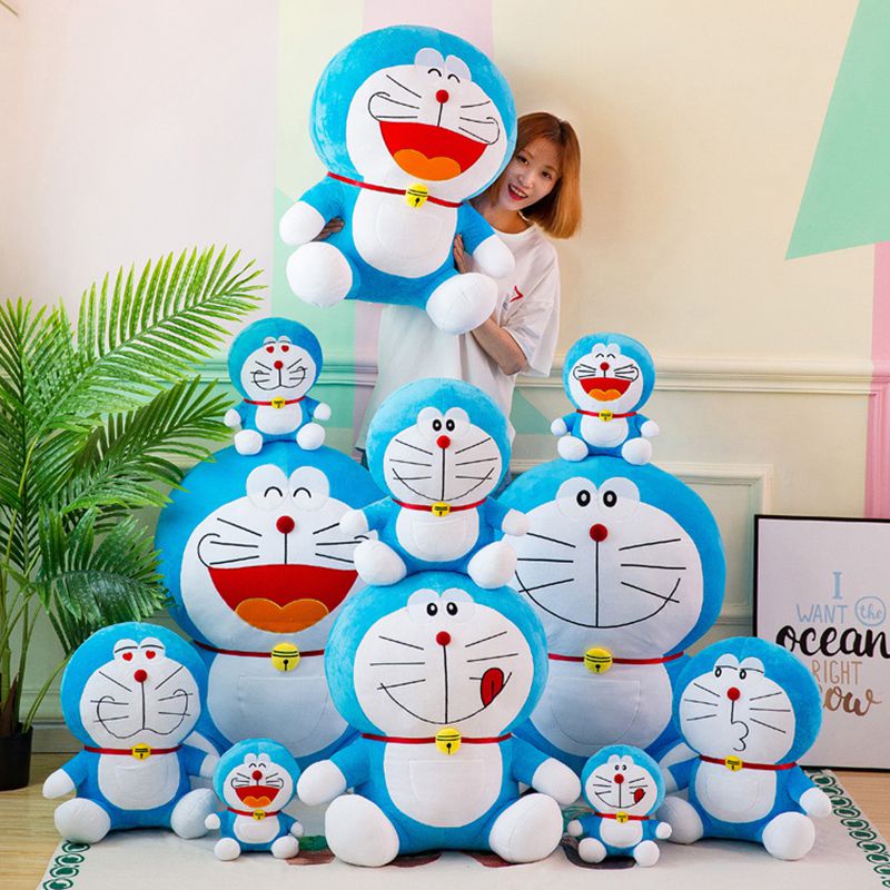 Anime Plush Doraemon Mainan Kualitas Tinggi Boneka Kucing Lucu Boneka Lembut Hadiah Bantal