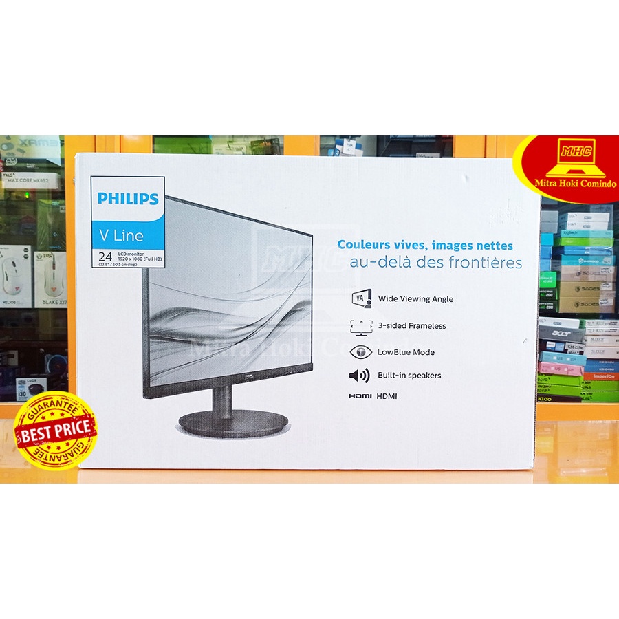 LED MONITOR PHILIPS 241V8LA 24" VA 1080p