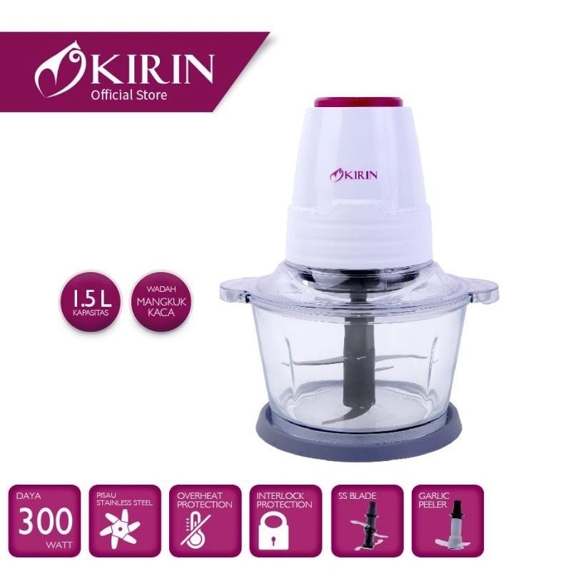 KIRIN GLASS FOOD CHOOPER KFC 315G PENGGILING MAKANAN 1.5 Liter