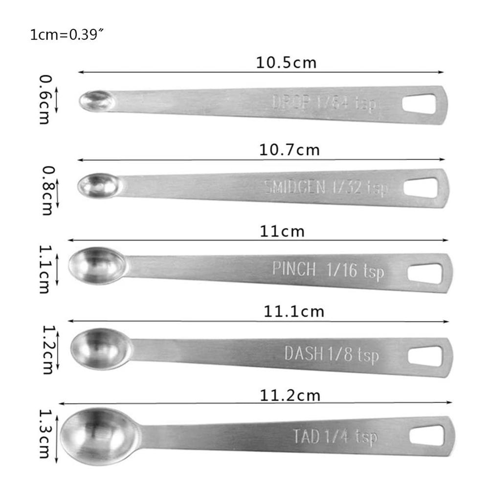 [Elegan] Sendok Takar Silver Tahan Lama Dengan Skala Pengukur Dapur Untuk Baking Kopi Alat Dapur