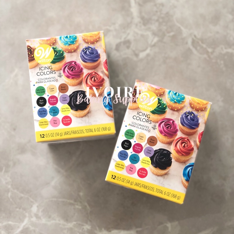 

Wilton Gel Icing Color Set of 12 / Pewarna Wilton Set isi 12pcs