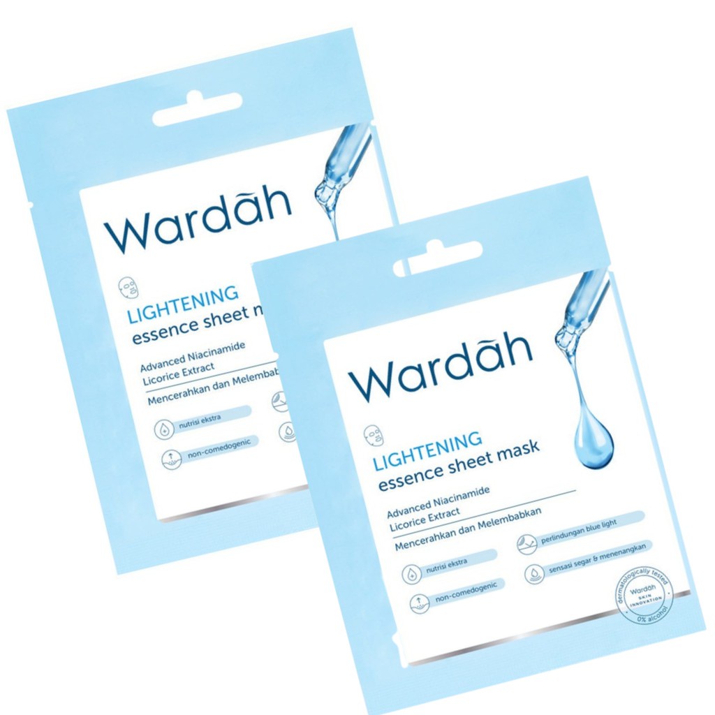 Wardah Lightening Essence Sheet Mask 20 ml / Wardah Lightening Series