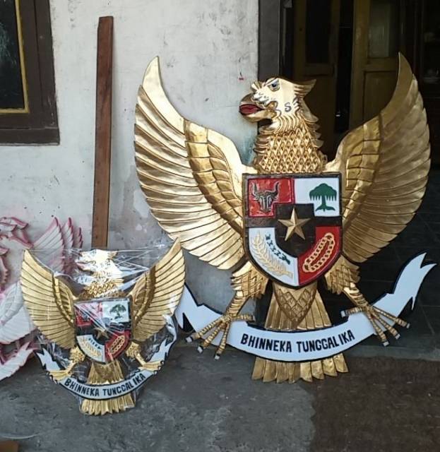 Lambang Negara NKRI GARUDA PANCASILA Ukir Kayu Asli