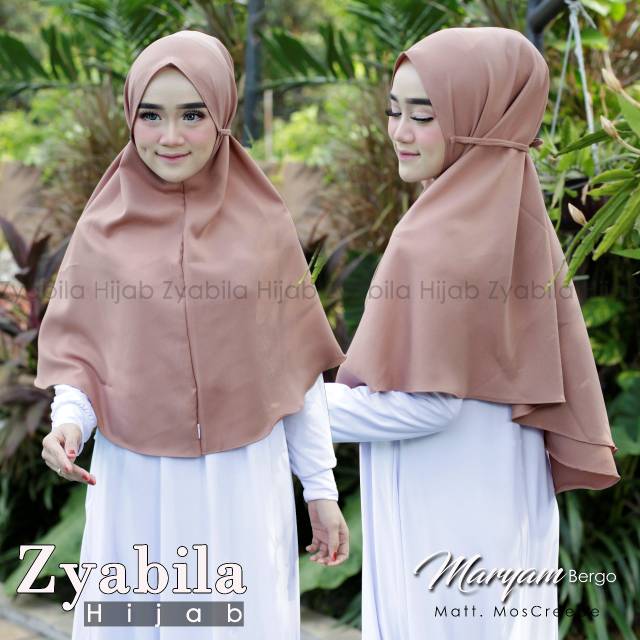 Jilbab Maryam size L bahan moscrep (COD)