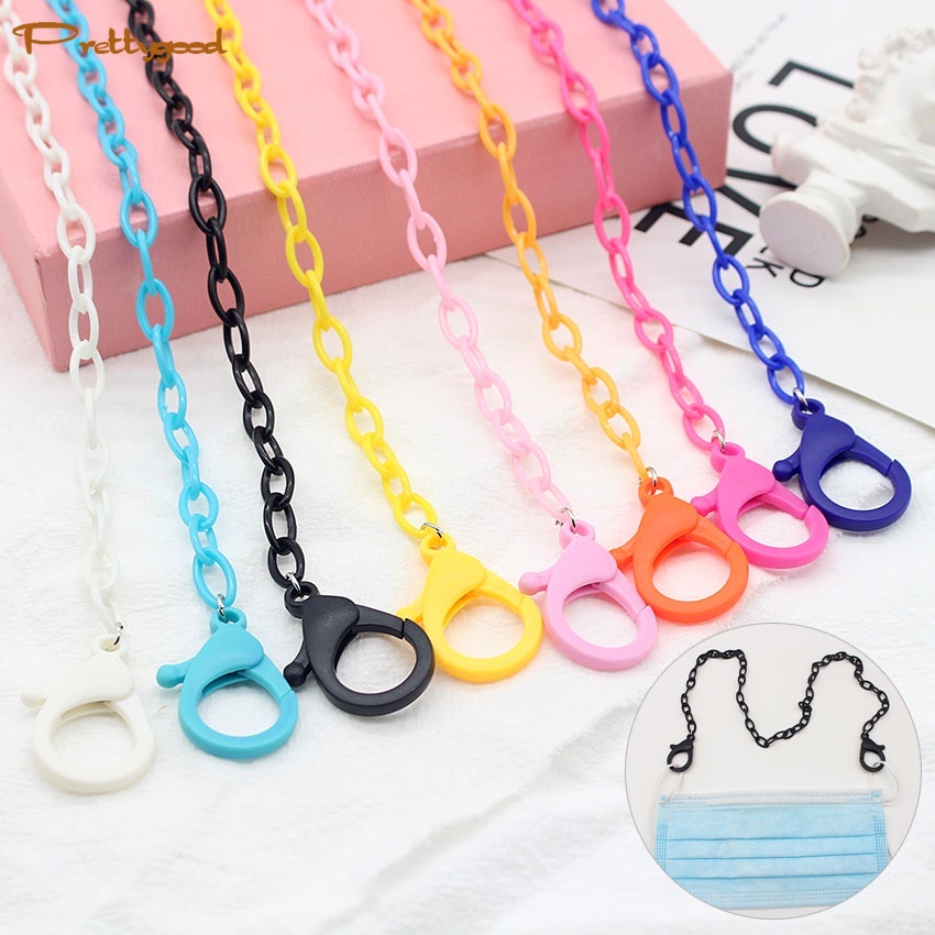 Korean Style Adjustable Mask Clip Lanyard Ear Holder Neck Strap Colorful Chain Anti Slip Lanyard -PD