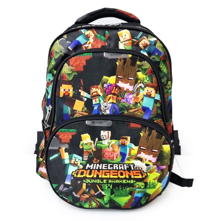 PROMO 10.10 TERMURAH TAS RANSEL ANAK SEKOLAH UKURAN SEDANG TK / SD 15inch CRAFT DINOSOURUS ASTRONOT SEDANG