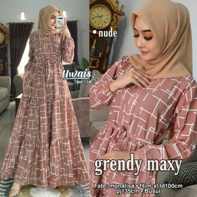 Grendy maxy dress gamis by Uwais