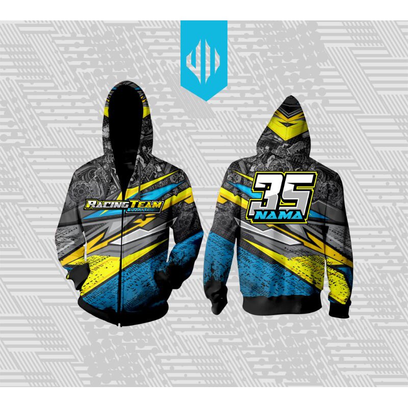 JAKET JERSEY HOODY RACING DRAGRACE CUSTOM FREENOMOT START