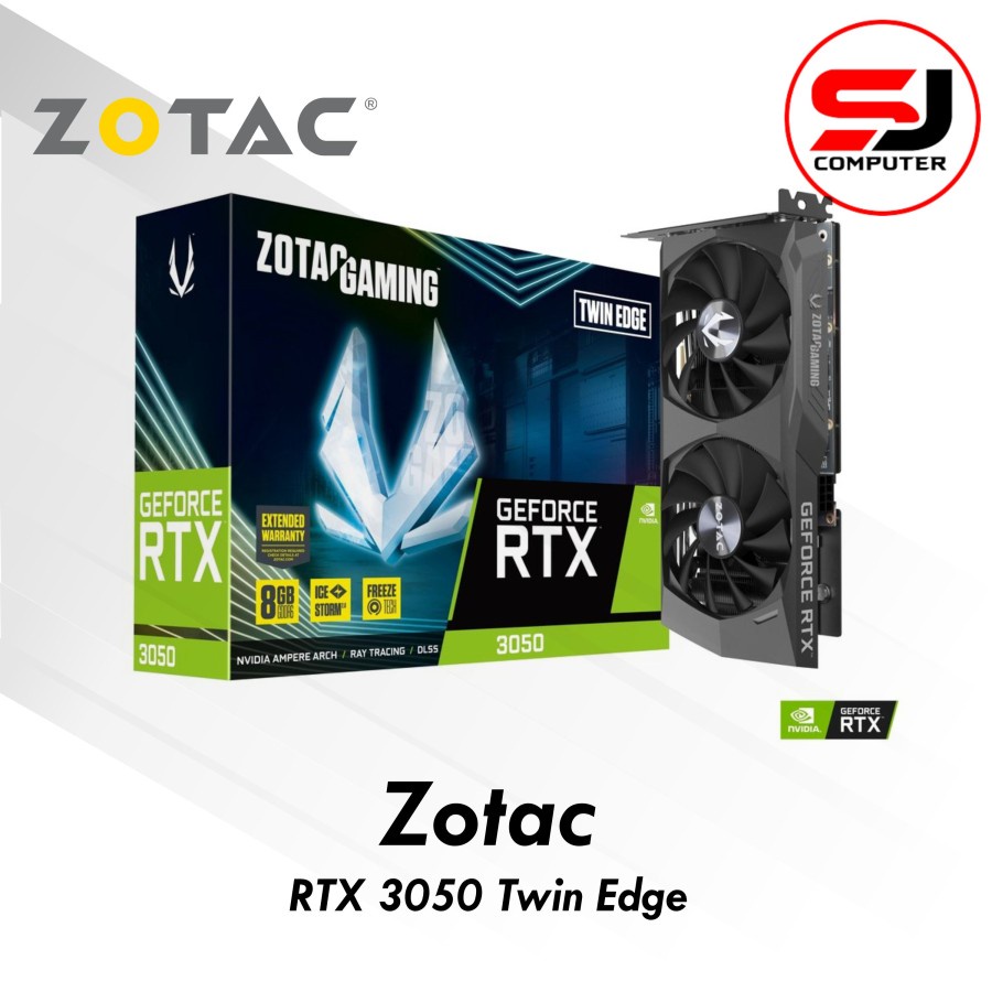 VGA ZOTAC RTX 3050 TWIN EDGE 8GB DDR6 Nvidia Geforce rtx3050