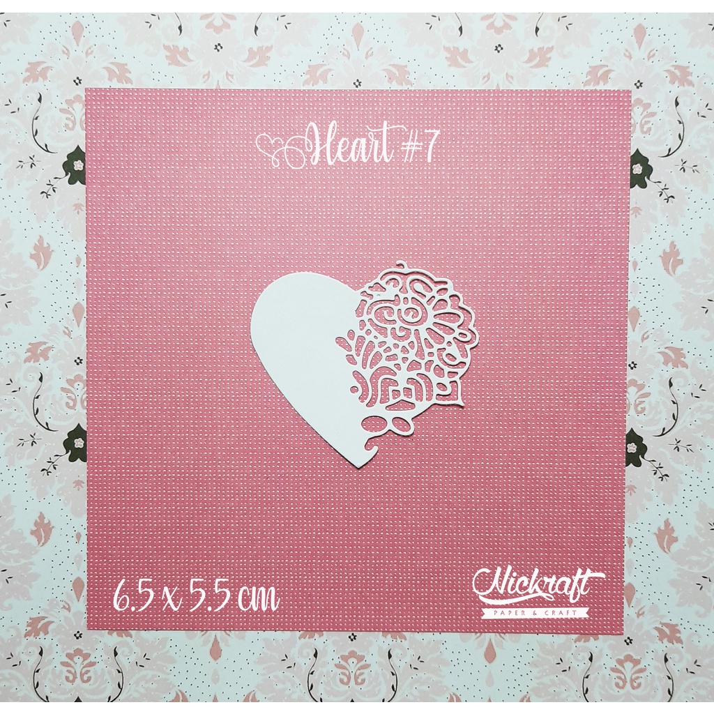 

HEART #7 - HIASAN SCRAPBOOK LABEL FRAME HATI LOVE CINTA