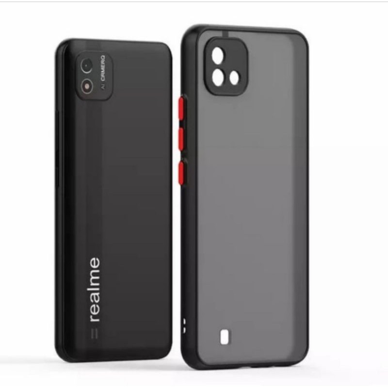 Realme C20 case fuze dove doff matte colour warna