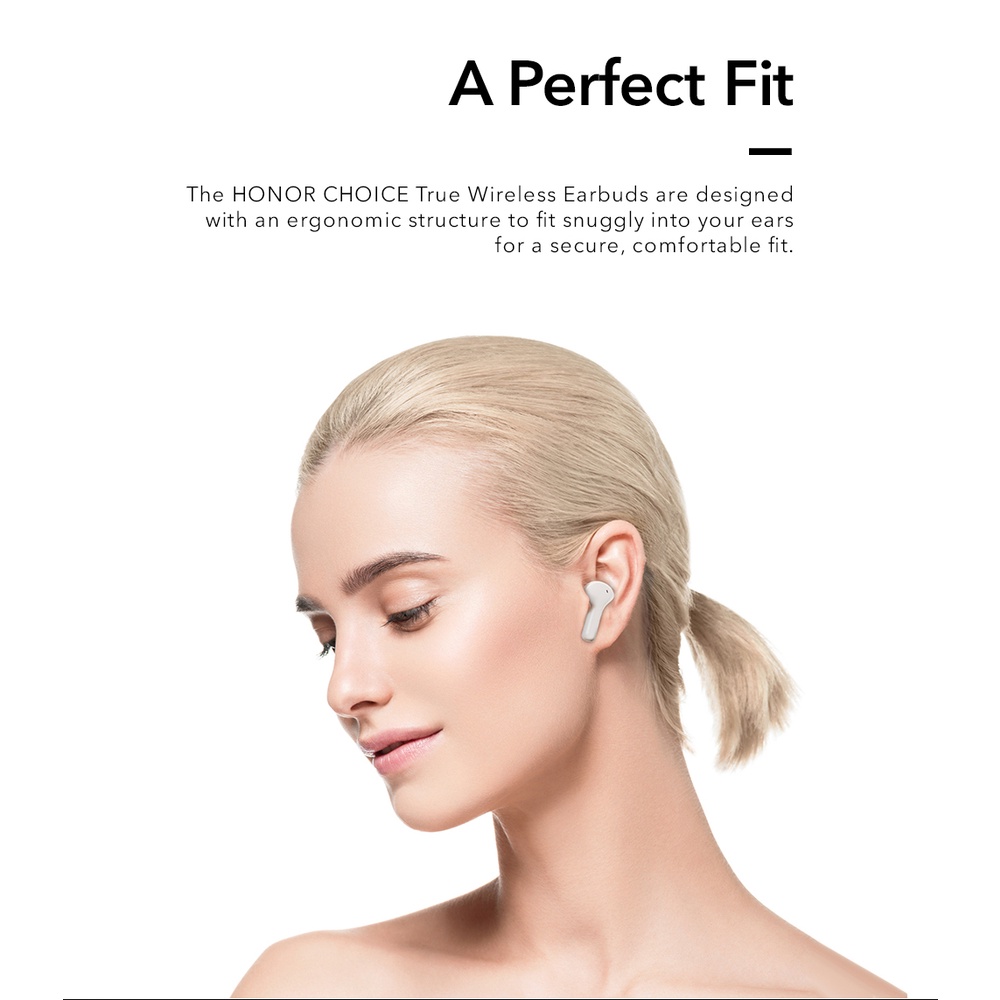 HONOR CHOICE True Wireless Earbuds - Playback Total 24 Jam