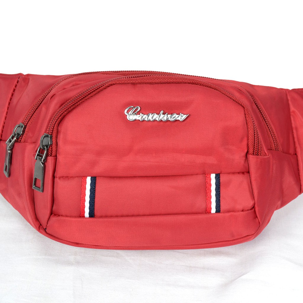 BAGCRUICERACC - Tas Pinggang Cruiser Kain Colour Full 4 Res 2 Flag Pria Import 3112-2