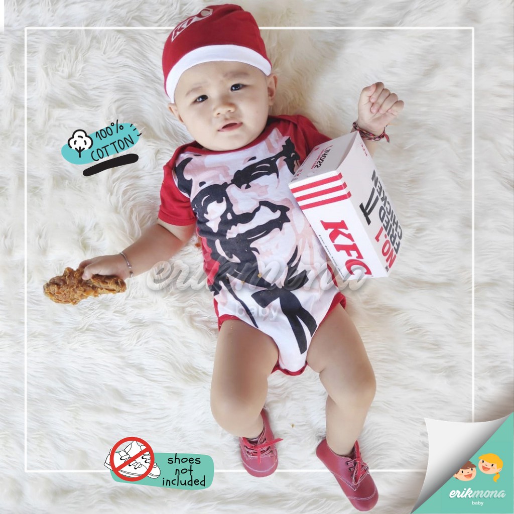 ♥︎ baju bayi jumper bayi ♥︎ lucu karakter KFC ♥︎