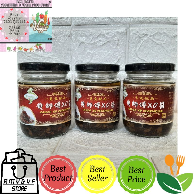 

Evergreen Sauce XO Vegetarian 200gr / Bumbu Perasa Saus XO Jiang Huang