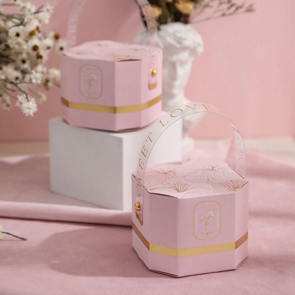 [Elegan] Candy Box Fresh European Style Packing Octagonal Perlengkapan Pesta Nikmat Pernikahan Romantis