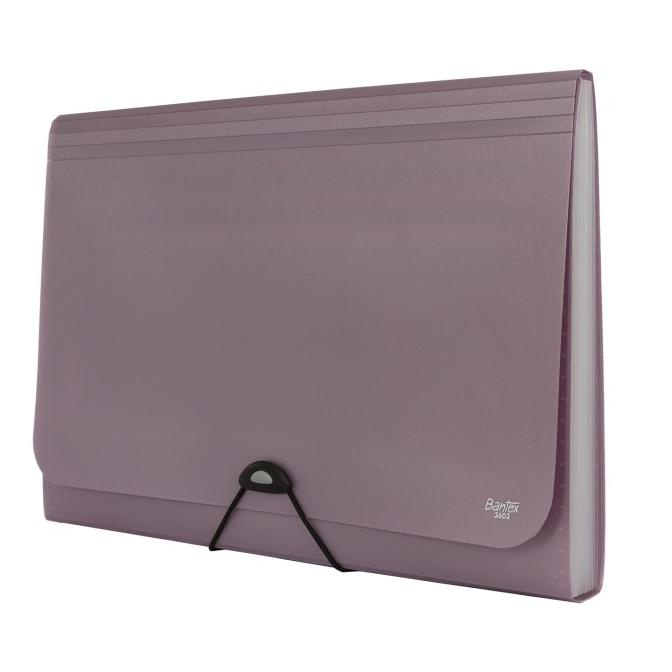 

COD Bantex Expanding File With Zipper Pocket Folio Lilac #3602 21 PROMOKode 3822