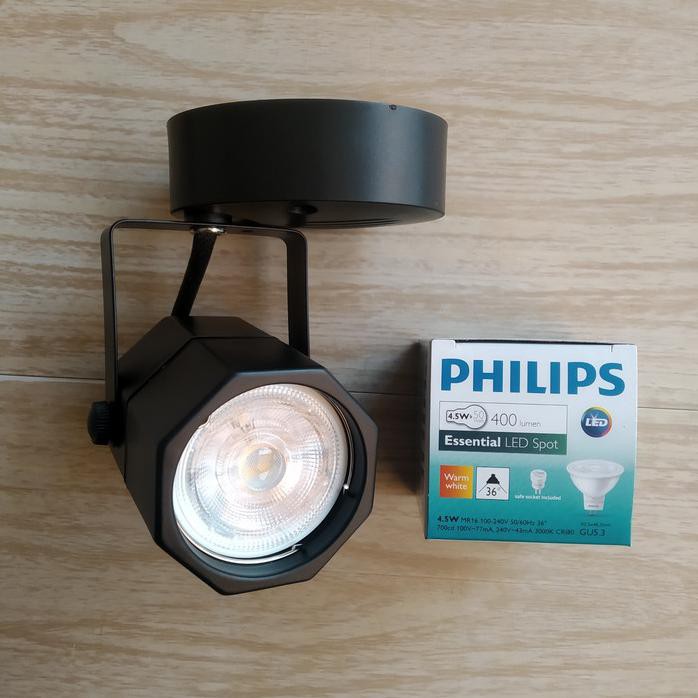 FITTING LAMPU SOROT SPOT LIGHT PLAFON LED PHILIPS MR 16 220V