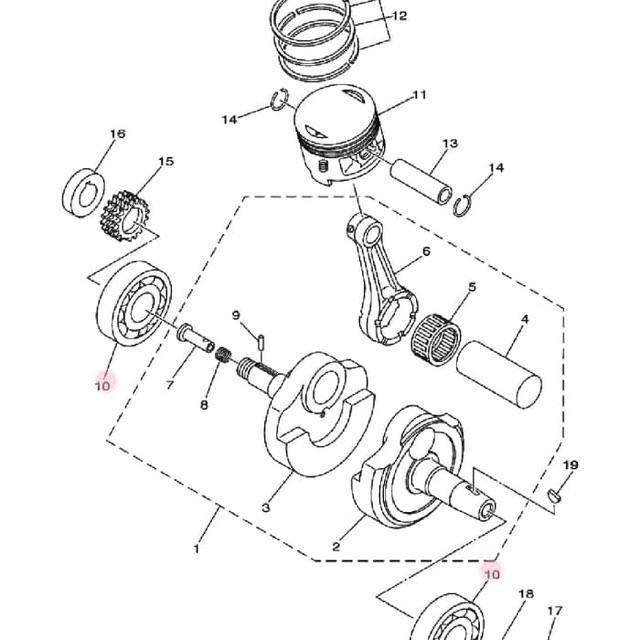 BEARING LAHER KRUK AS KREK AS SCORPIO ASLI ORI YAMAHA 93306 378Y4