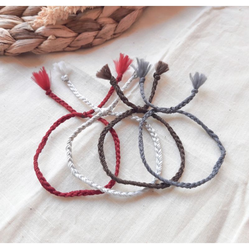 Gelang Tali Handmade | Gelang Tali Kepang | Gelang Tali Simple