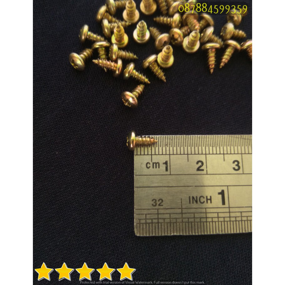 Harga Gila Bisa Bayar Di Tempat #4x1/4 (10pcs) Sekrup Tapping Ph (pab P+ab) Kepala Bulat rDgrBc8WwrN3