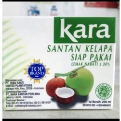 

santan kara 200ml 1 dus 10 pc