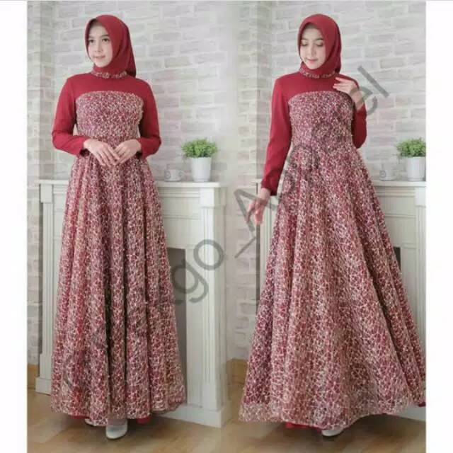 Spider dress pekgo s busui / gamis pesta /wedding dress