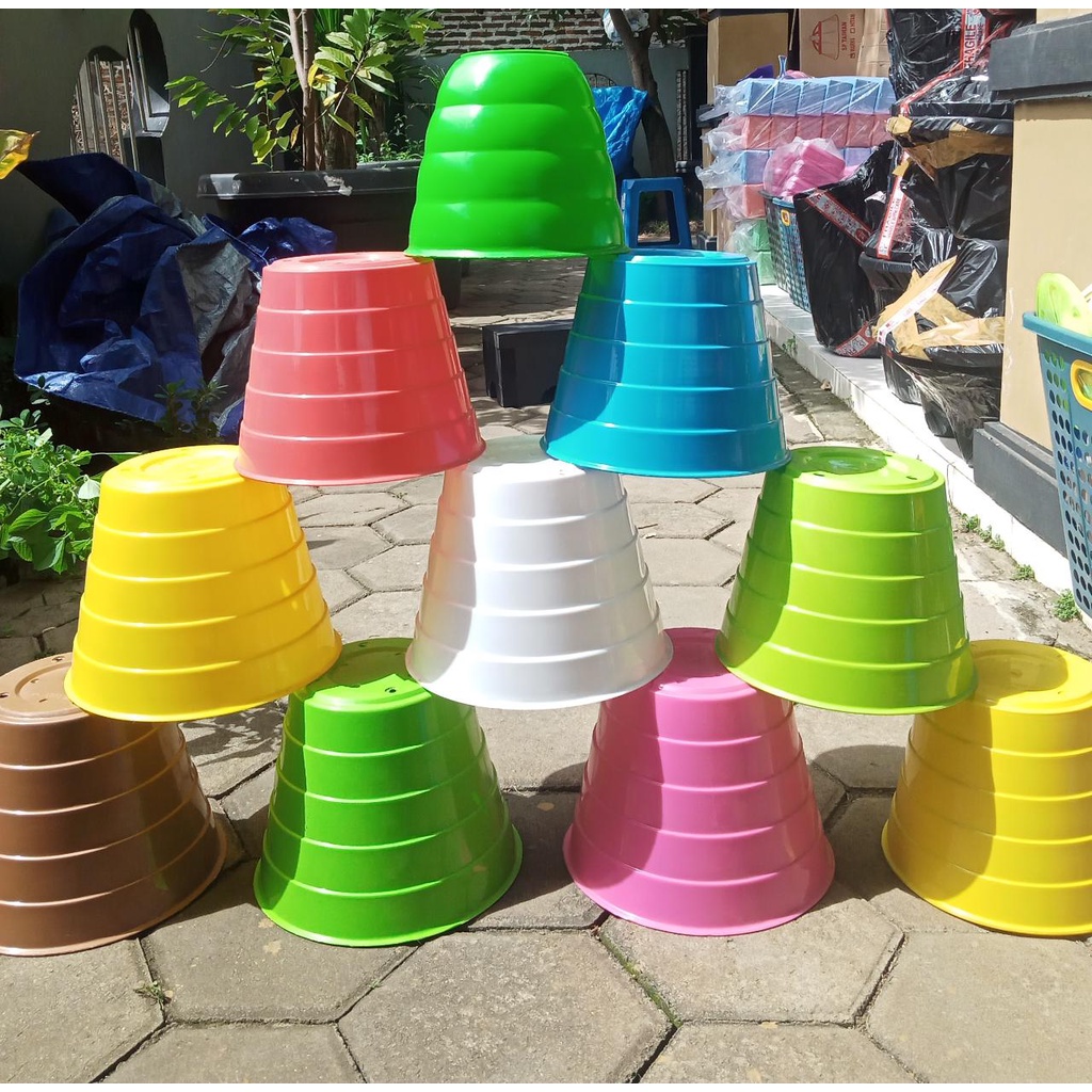 Suistar - pot tawon 20 cm / pot tawon / pot tanaman / pot bunga / pot warna warni / pot hias