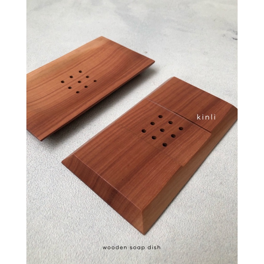 wooden soap dish holder tempat sabun kayu eco friendly