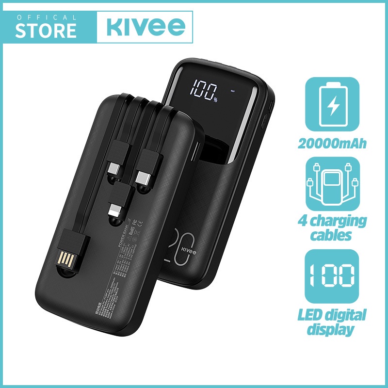 Power Bank Terbaru Mini Fast Charging Bisa COD Terbaik Terlaris A6T0 PROMO Murah Kivee powerbank 200