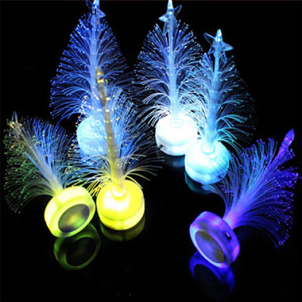 [tiantianbaofu] Colorful LED Fiber Optic Nightlight Christmas Tree Lamp Light Children Xmas Gift Boutique