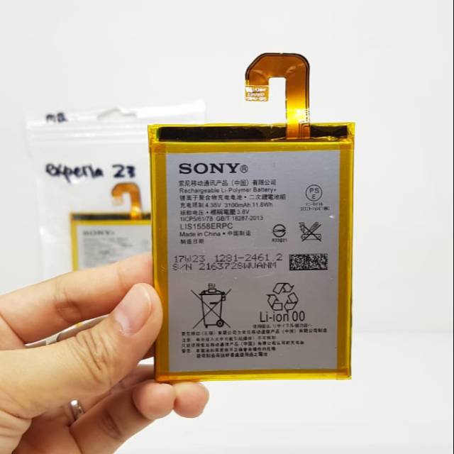 Baterai Sony Xperia Z3 Docomo D6633 Batre Sony Z3 D6653 LIS1558ERPC Baterai 3100mAh