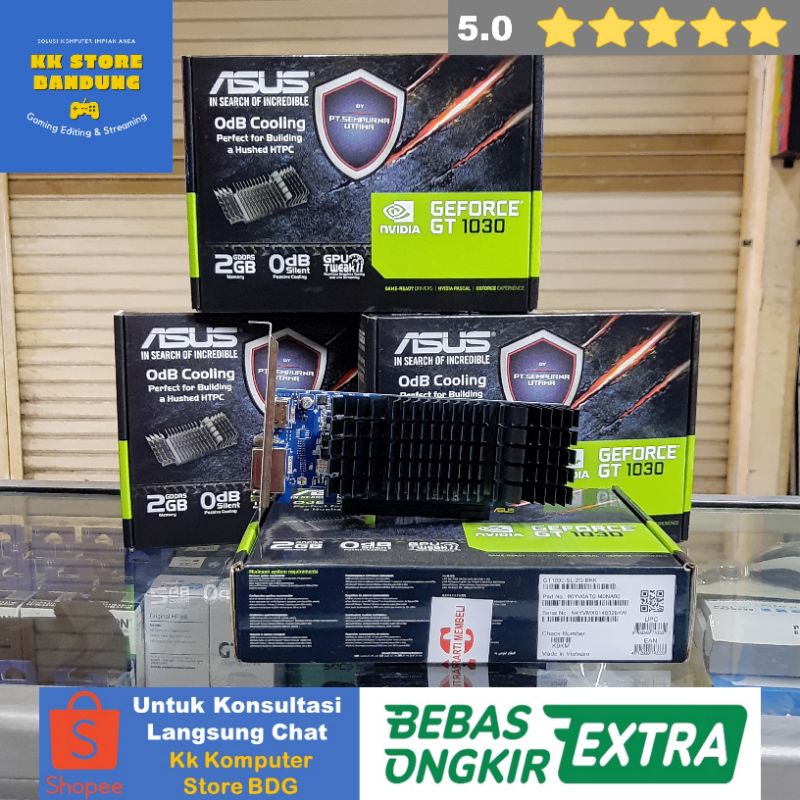VGA ASUS GT 1030 2GB DDR5 | VGA NVIDIA ASUS GT1030 2GB DDR5 SILENT