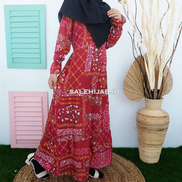 LUMMY MAXI gamis dress rayon motif premium