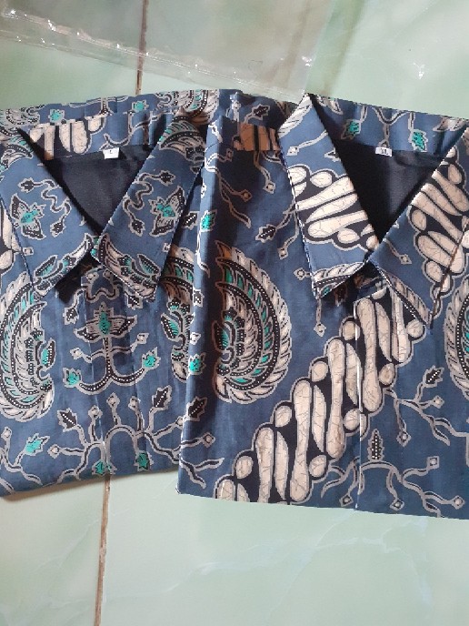 Parang Jodo Biru Kemeja Batik Pria Full Furing Bahan Katun Halus Baturaden