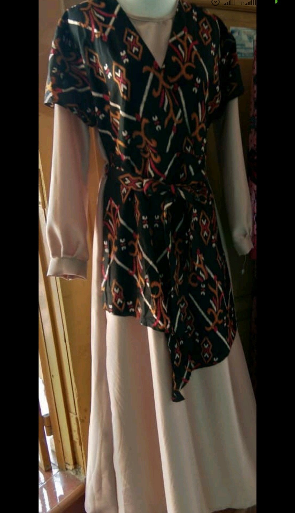 Couple Gamis Lebaran Hem Flanella Wanita Terbaru Modern Eid Series Muslim Muslimah Keren