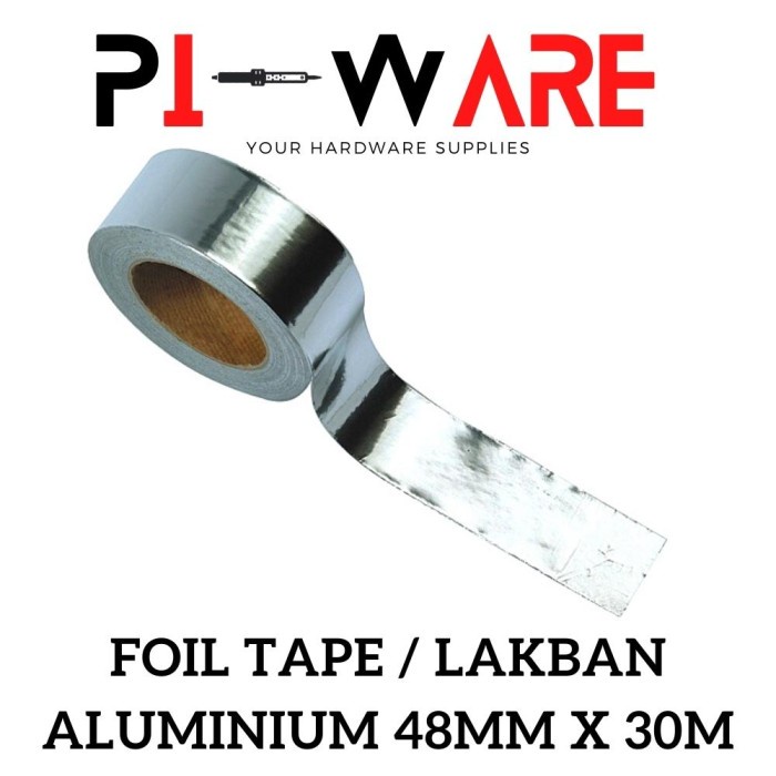

Aluminium Foil Tape Dengan Perekat Ukuran Lebar 48mm Panjang 30 Meter