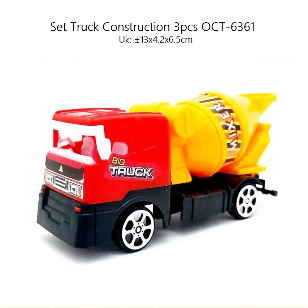 Mainan Set Truck Construction/Truk Kontruksi 3pcs OCT-6361