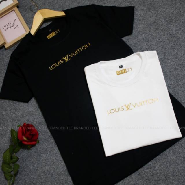 Louis Vuitton t-shirt gold premium distro