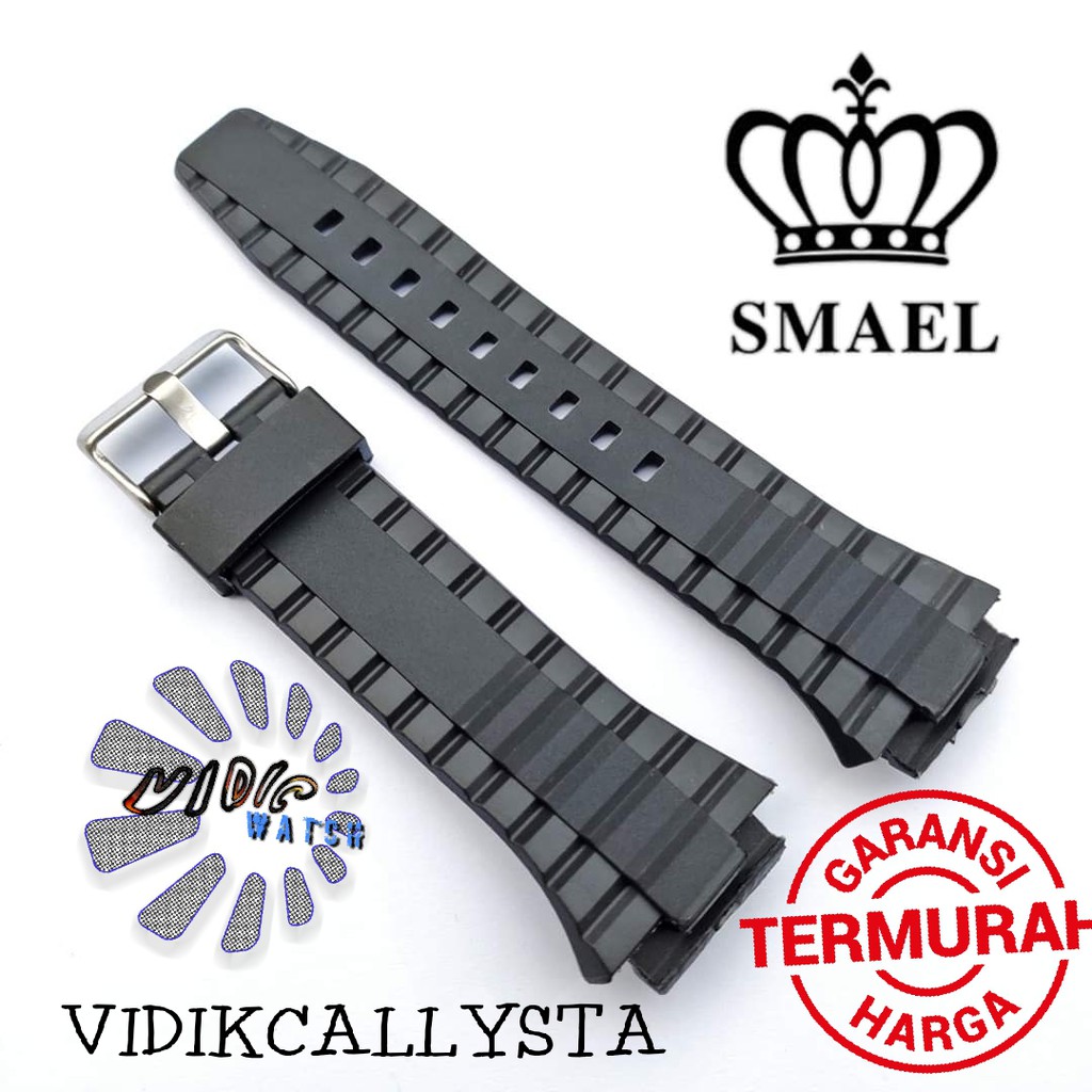 Strap tali jam tangan Smael 1438 SMAEL 1438B Original Oem