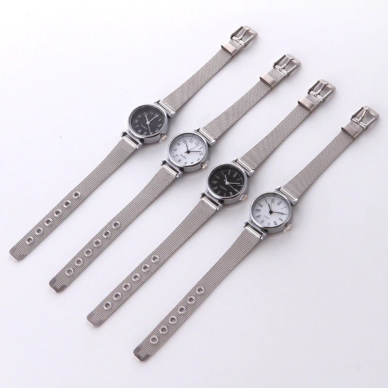 OVERFLOWS.ID Jam Tangan Wanita Analog Tali Stainless Steel Ala Korea Jam Tangan Import-5