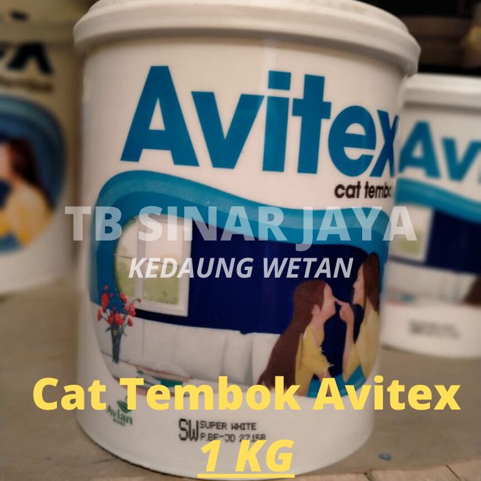 Cat Tembok AVITEX 1KG / CAT AVITEX KILOAN 1 KG PUTIH / AVITEX 1KG SW