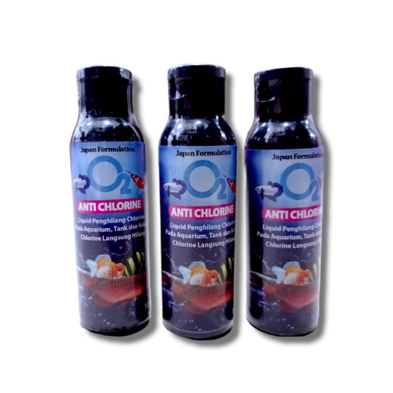 Obat ikan Aquarium Kolam penetral kaporit TAMASINDO O2 ANTI CHLORINE 100ml