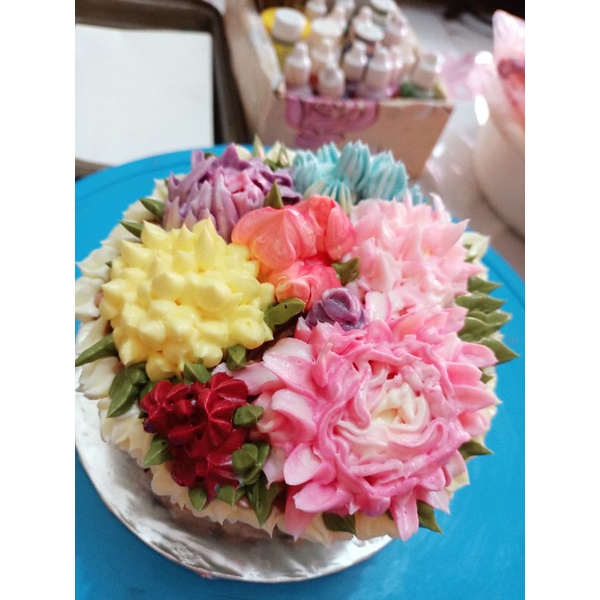 

kue ultah flower decoration