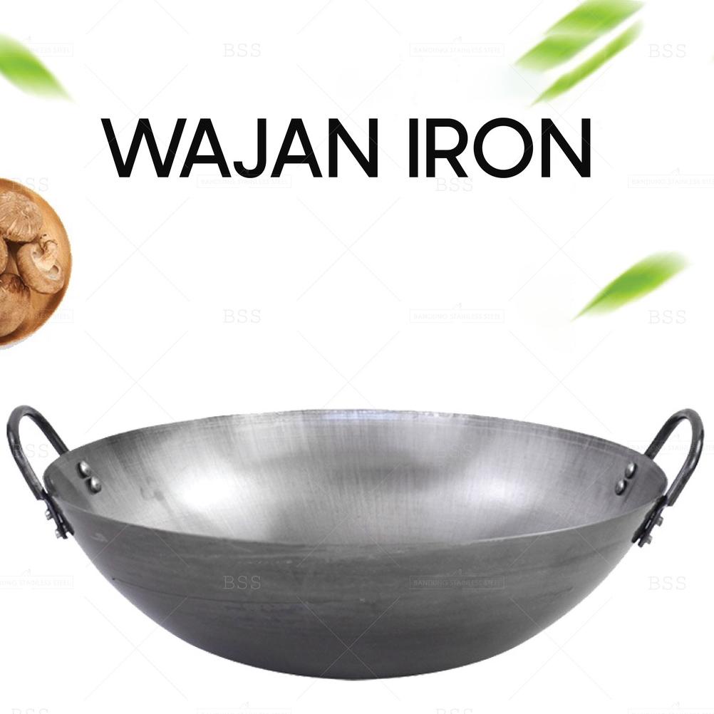 Wajan Besar Jumbo Iron Besi Penggorengan 73cm 80cm Kuali Goreng Wok Tebal