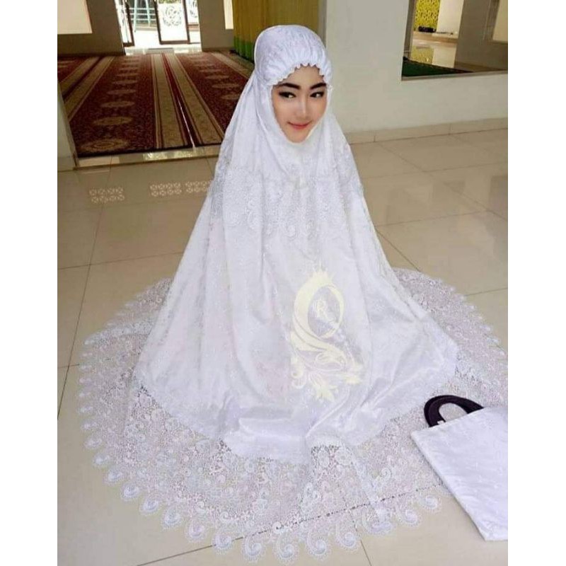 MUKENA SUTRA PRADA KEONG ORI SWAROSKI RENDA KALUNG