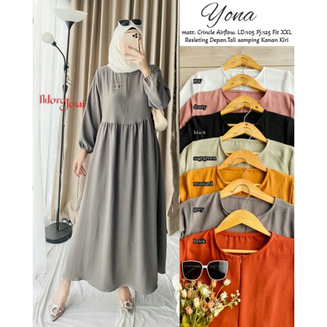 dress / abaya /gamis wanita muslimah 2022/ dress murah 2022/ busui