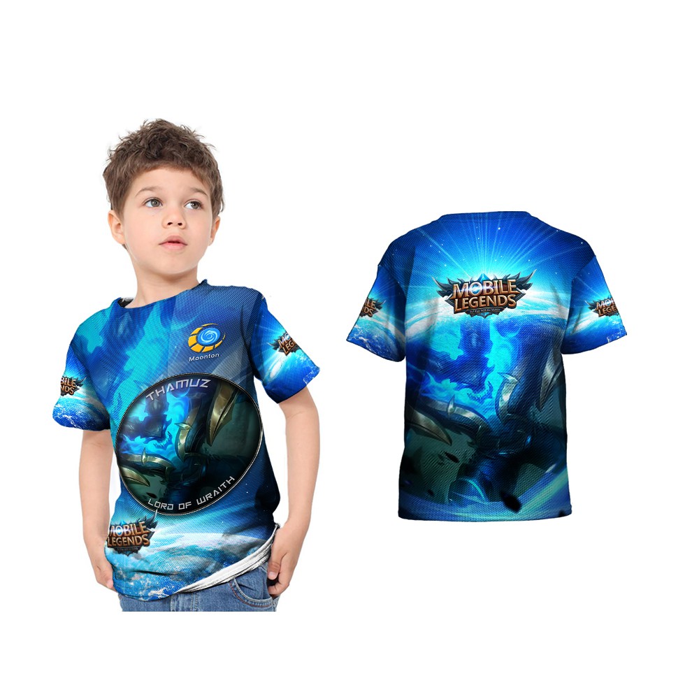 Dstore Kaos Anak Mobile Legends THAMUZ - LORD OF WRAITH 3D FullPrint